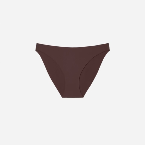 Everlane The Invisible Bikini Panties NWT in Dark Tan/Brown Size Medium - Picture 5 of 8